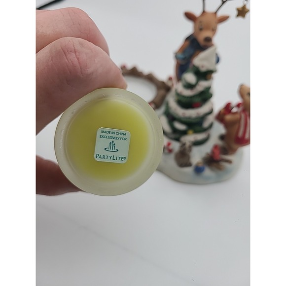 Partylite Reindeer Votive Candle Holder P8536 Holiday Christmas‎ Winter Woodland - Picture 5 of 10